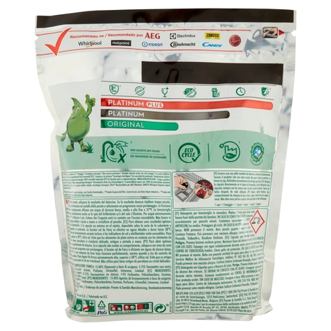 Fairy Pastiglie Lavastoviglie Platinum Plus Anti-Opaco, Detersivo Piatti Limone, 56 Capsule 869 g